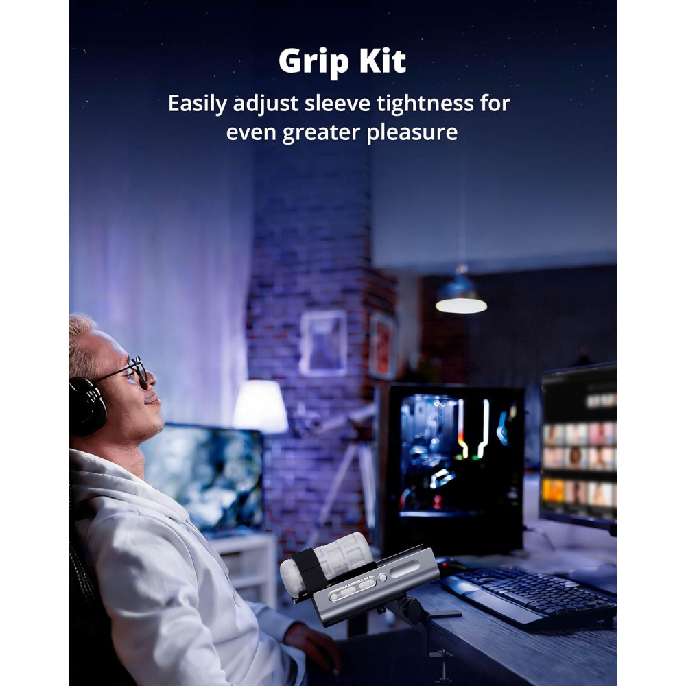  - Рукав-мастурбатор Lovense Solace Pro Grip Kit с креплением для Solace Pro 9