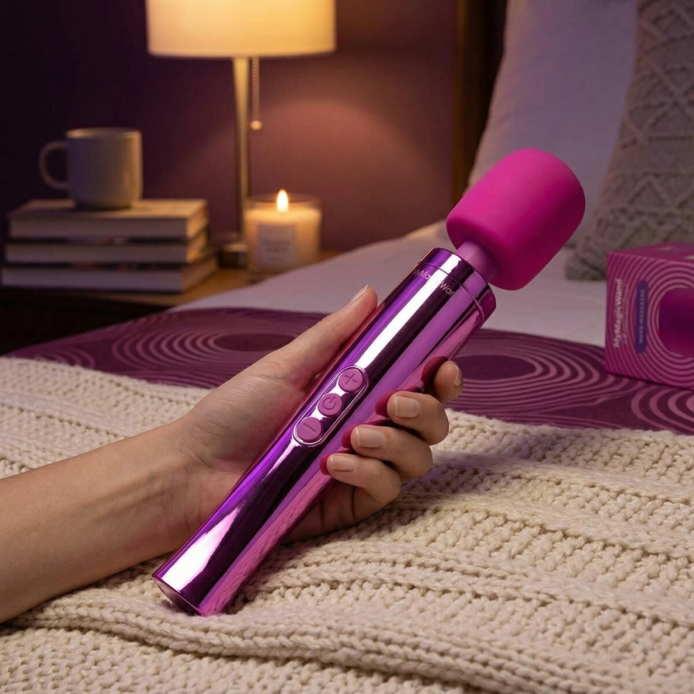 Для LGBTQ+ - Вибромассажер MyMagicWand - Wand Massger Electric Pink 9