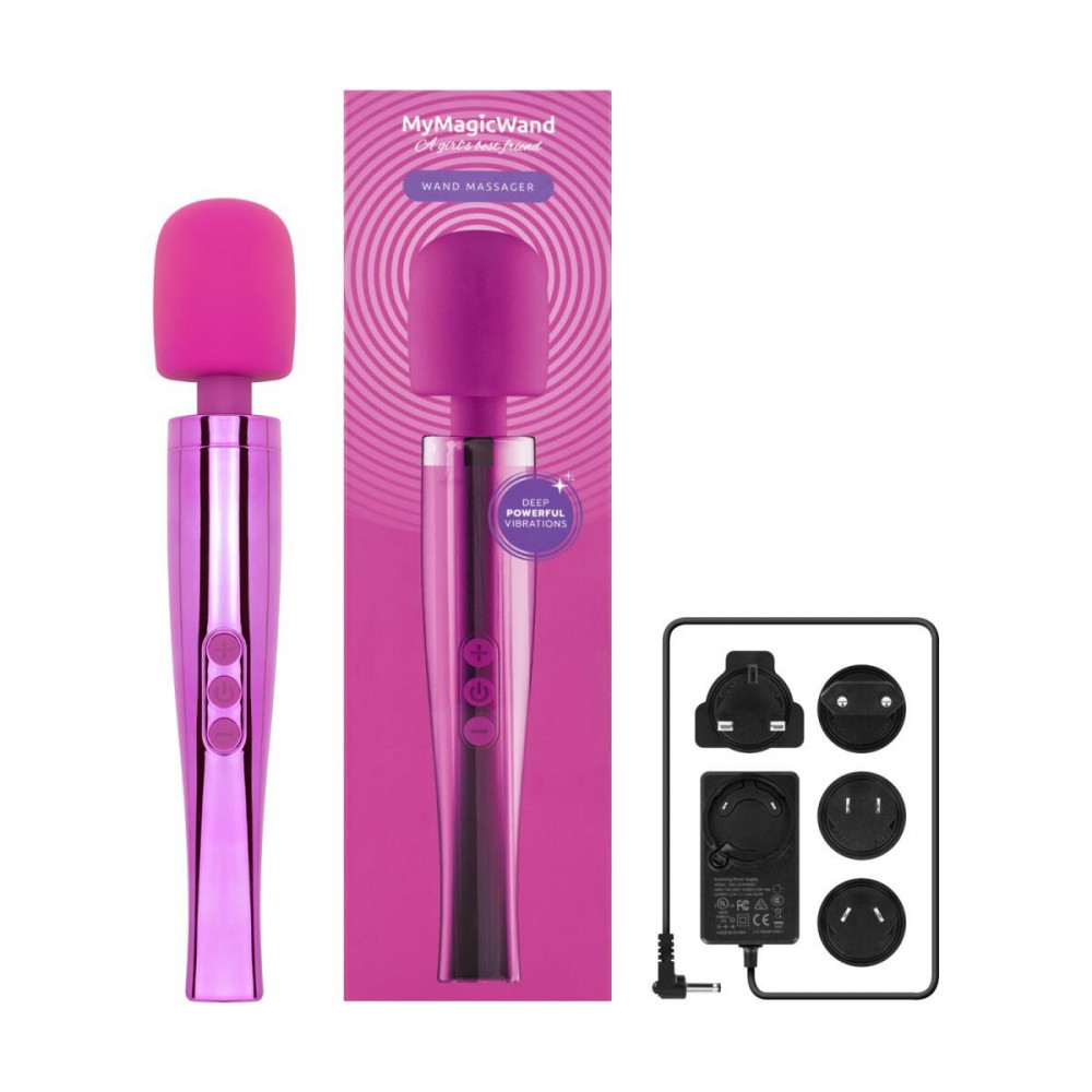 Для LGBTQ+ - Вибромассажер MyMagicWand - Wand Massger Electric Pink 6