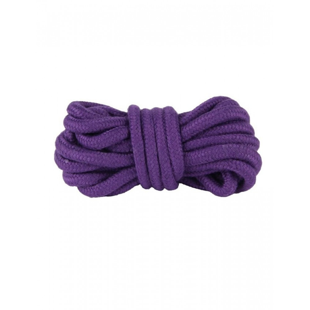 Наручники и ограничения - Верёвка для бондажа Star Night фиолетовая, One Size