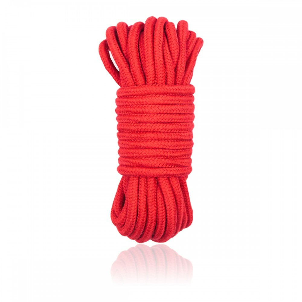 БДСМ игрушки - Веревка для шибари красная 10 м
