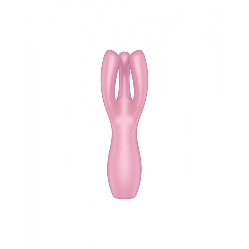 Клиторальный вибратор - Клиторальный вибратор Satisfyer Threesome 3 Pink с тремя пальчиками 2