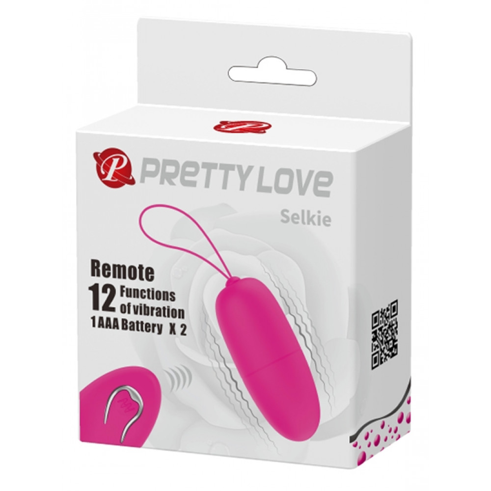 Вибратор - Виброяйцо с пультом ду Pretty Love - SELKIE, BI-014865W-1 1