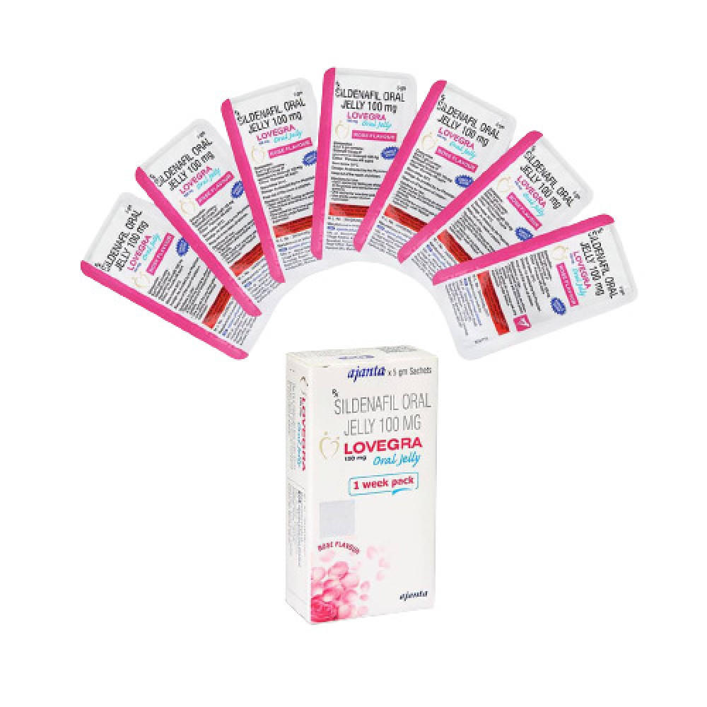 Возбуждающие капли - Возбуждающее Желе для женщин LOVEGRA Oral Jelly (цена за упаковку,7 пакетиков)