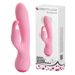 Вібромасажер з кліторальним стимулятором Pretty Love - Broderick, BI-014644-1