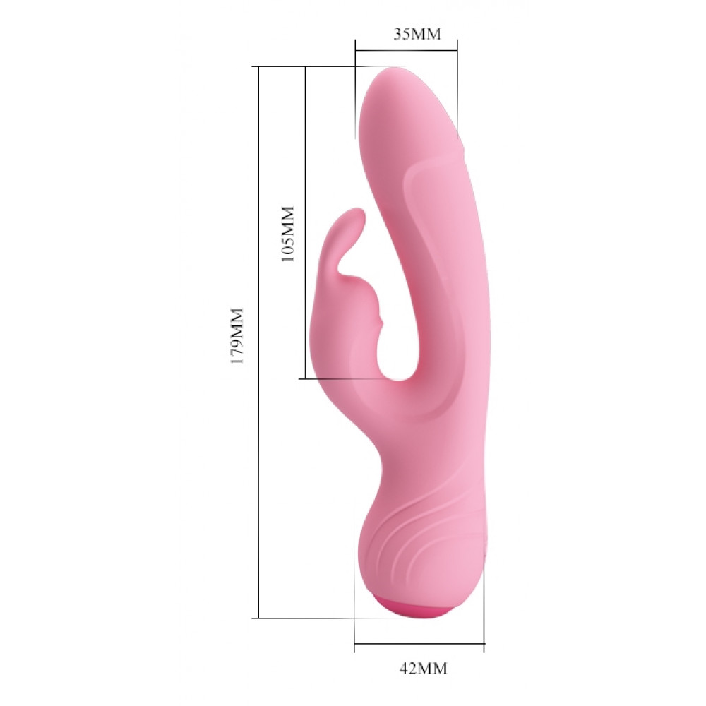 Різне - Вібромасажер з кліторальним стимулятором Pretty Love - Broderick, BI-014644-1 7