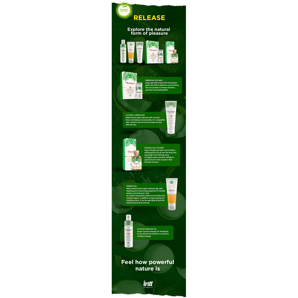 Разное - Жидкий вибратор Intt Vibration Coconut NEW 100% Vegan 15 мл 1