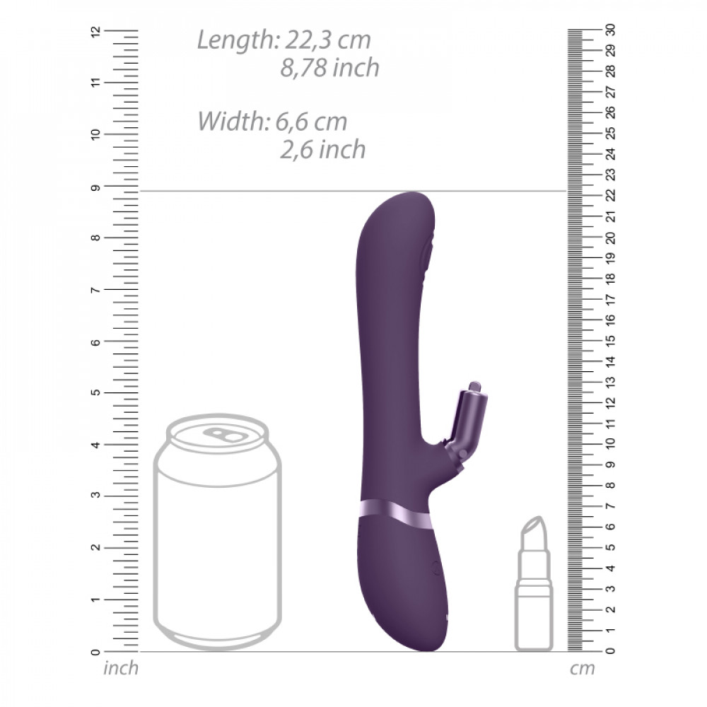 Різне - Вібратор-кролик Etsu для точок G, A, K та клітора колір: фіолетовий Vive (Нідерланди) 5