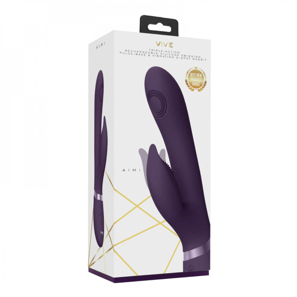 Різне - Вібратор-кролик Aimi стимуляція зони G та клітора колір: фіолетовий Vive (Нідерланди) 2
