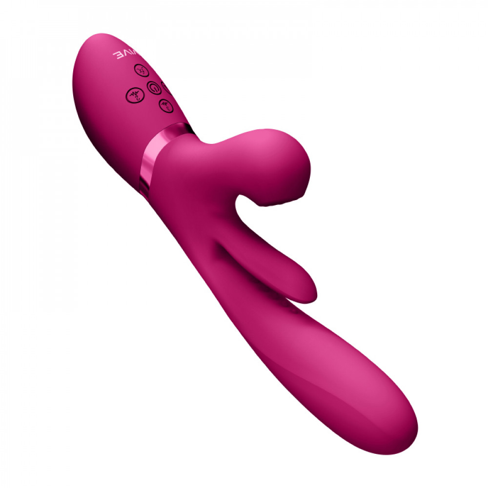 Різне - Вібратор-кролик Kura для точок G, A, U та клітора колір: рожевий Vive (Нідерланди) 3