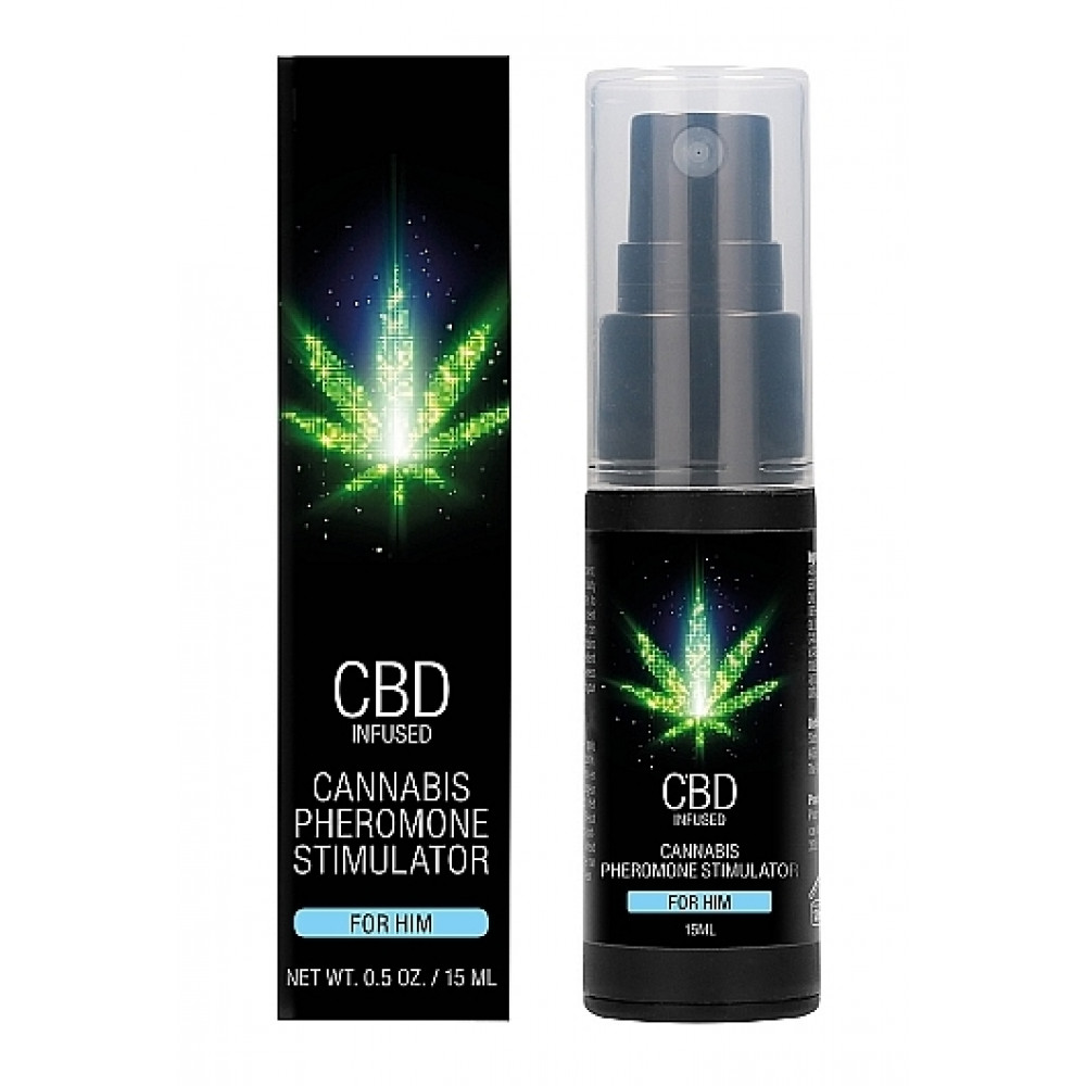Різне - Духи з феромонами для чоловіків Shots-CBD Cannabis Pheromone Stimulator For him , 15 ml