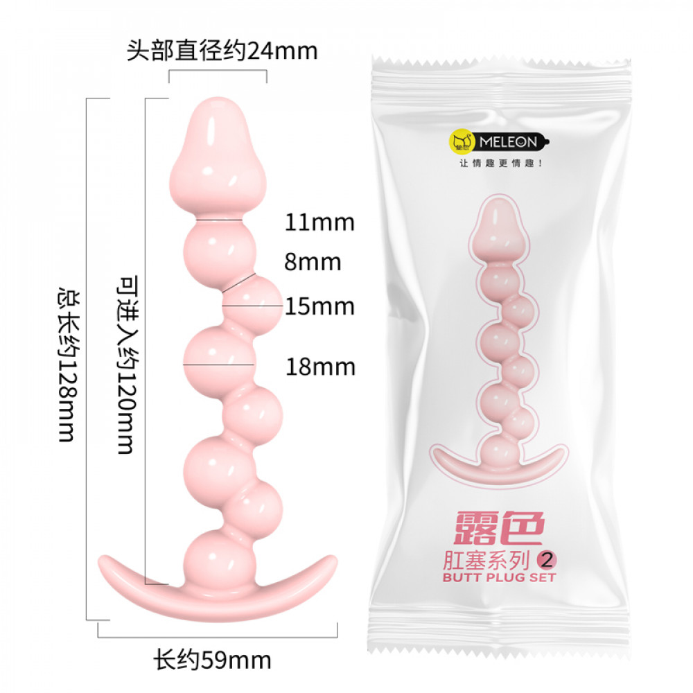 Анальные игрушки без вибрации - Анальная пробка Meleon - Blossom Hue Butt Plug, AP-02 6