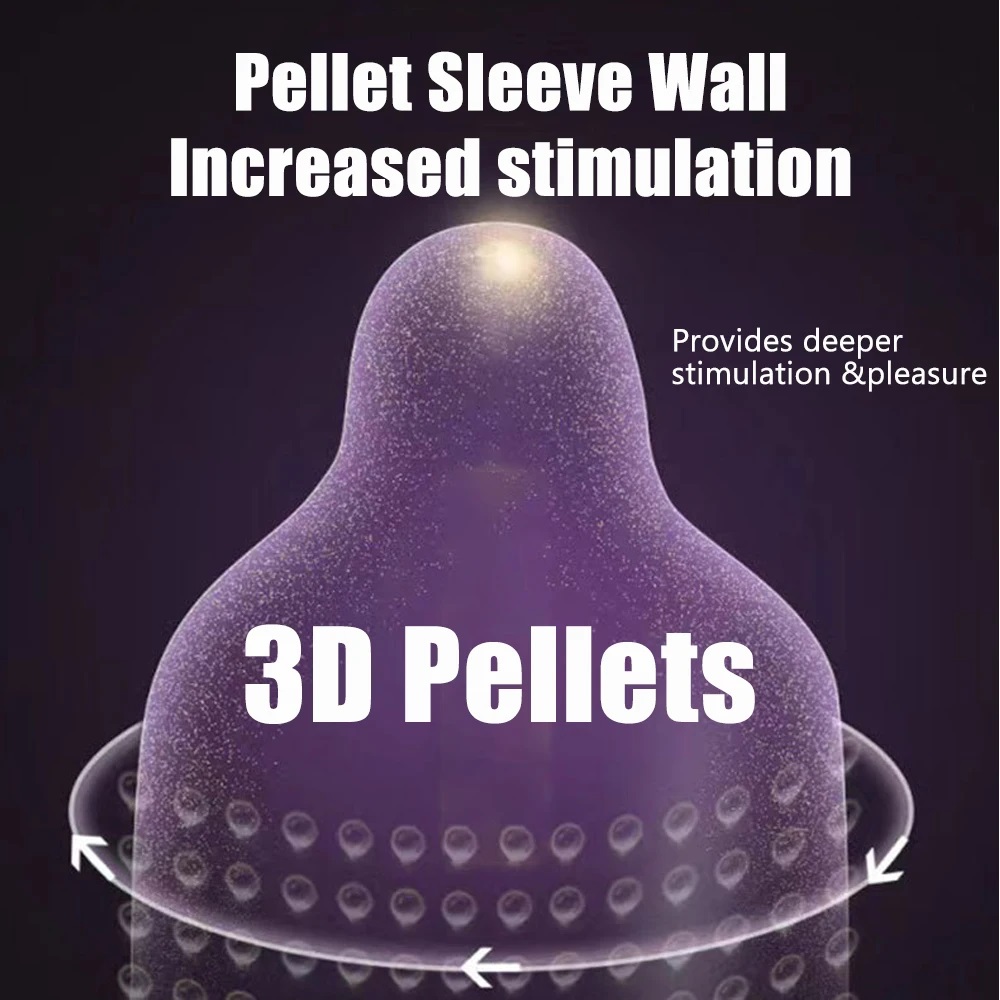 Різне - Ультратонкі презервативи з гіалуроновою кислотою, пролонгуючим ефектом та точковою текстурою OLO - Long Lasting Dots, 10 шт 2