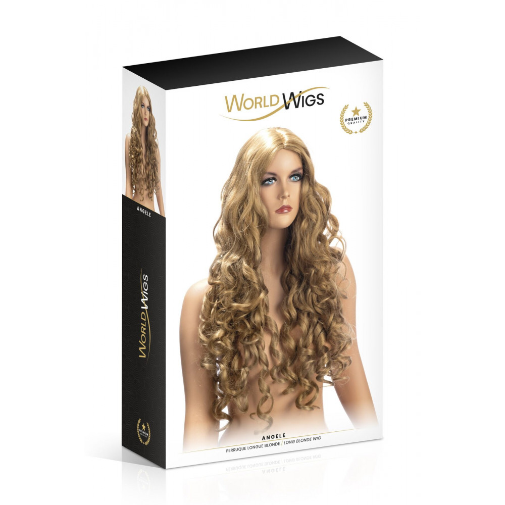 Аксессуары для эротического образа - Парик World Wigs ANGELE LONG BLONDE 1
