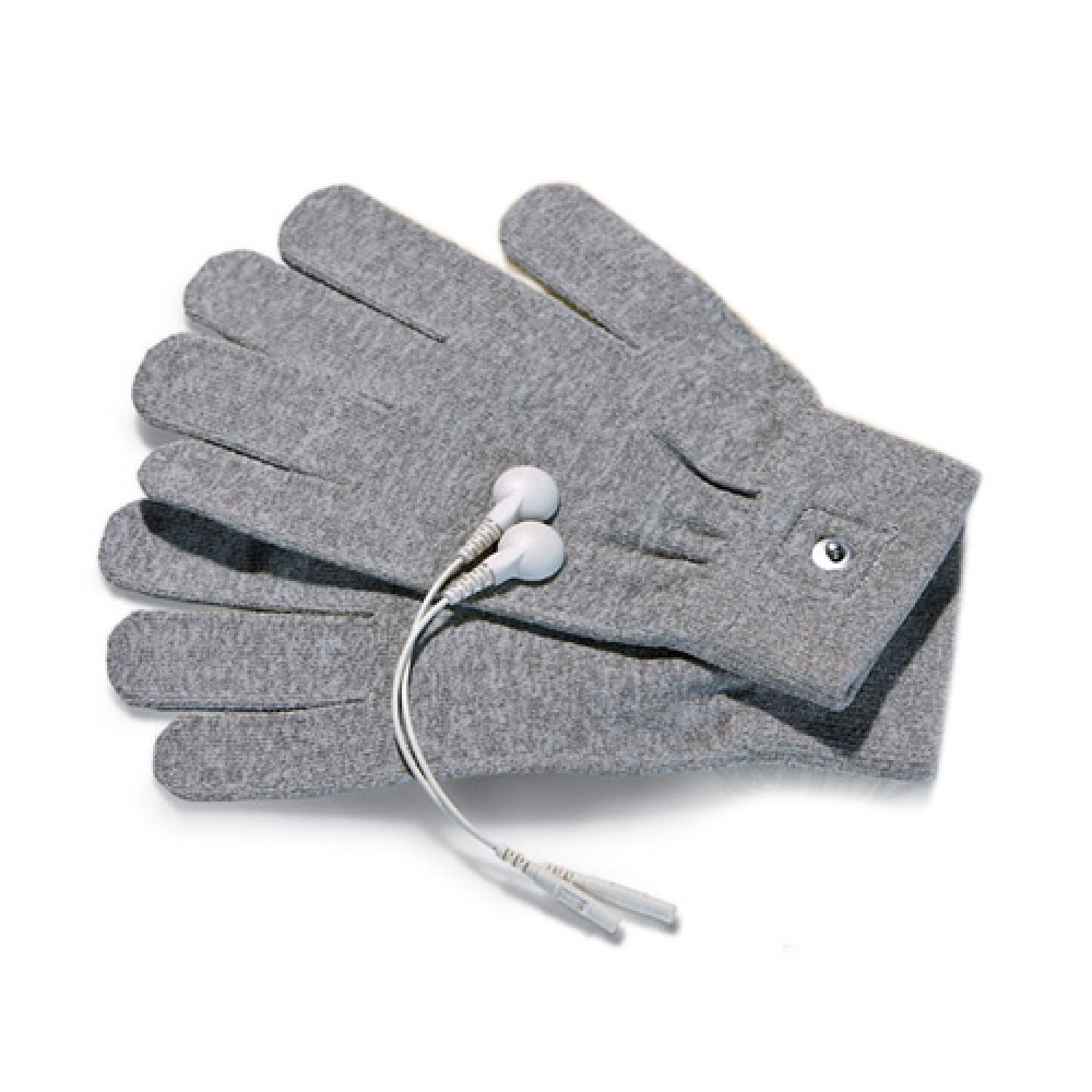 Электростимуляторы - Перчатки для электростимуляции Mystim Magic Gloves серые