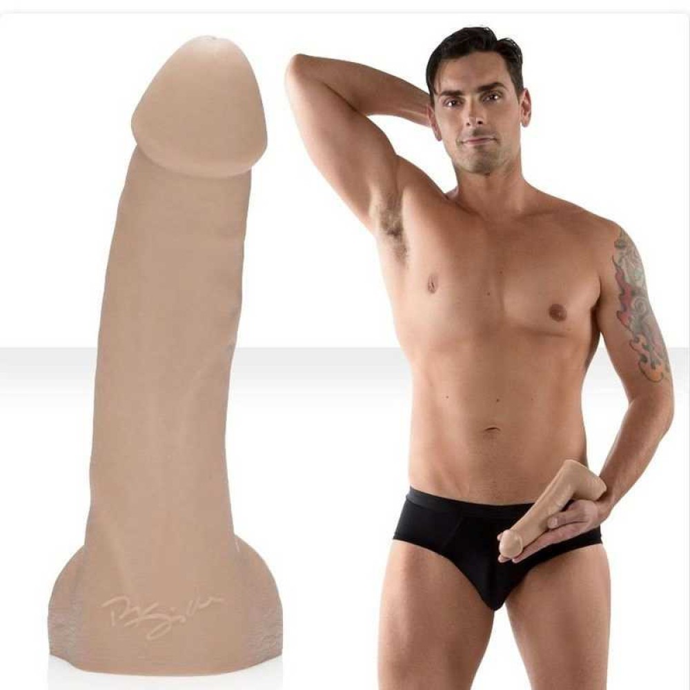 Секс игрушки - Фаллоимитатор с мошонкой реалистичный Fleshjack Guys-Ryan Driller Dildo, бежевый