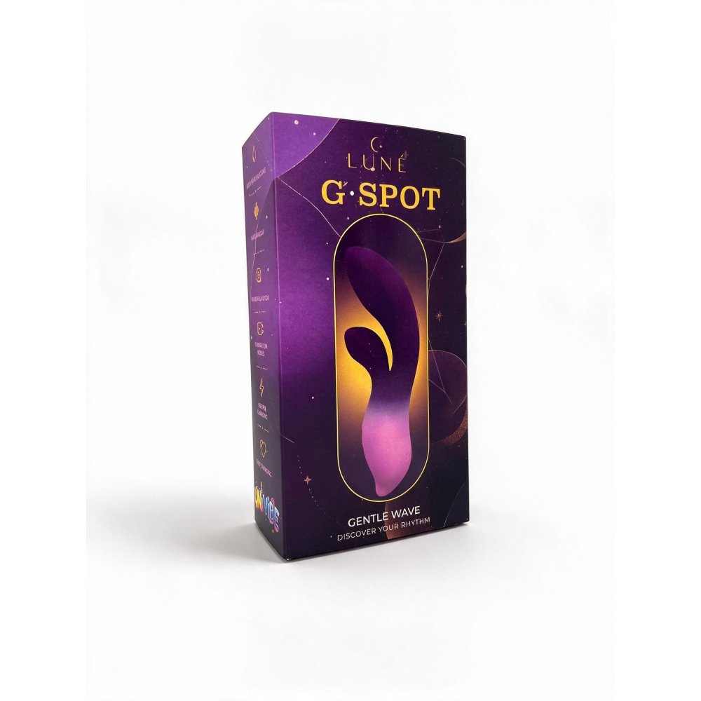 - Вібратор UNIVIBE LUNE G-SPOT гнучкий з градієнтним дизайном 1