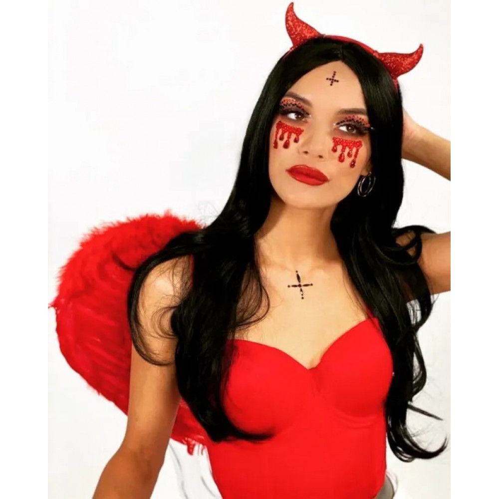 Разное - Маска вампира из страз Vampire Rhinestone Stick-On Jewels Leg Avenue 1