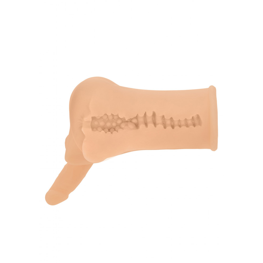 Мастурбатори без вібрації - Мастурбатор реалістичний CalExotics The Wrestler Ass Stroker, попка з пенісом, 19,8 x 9 см 2