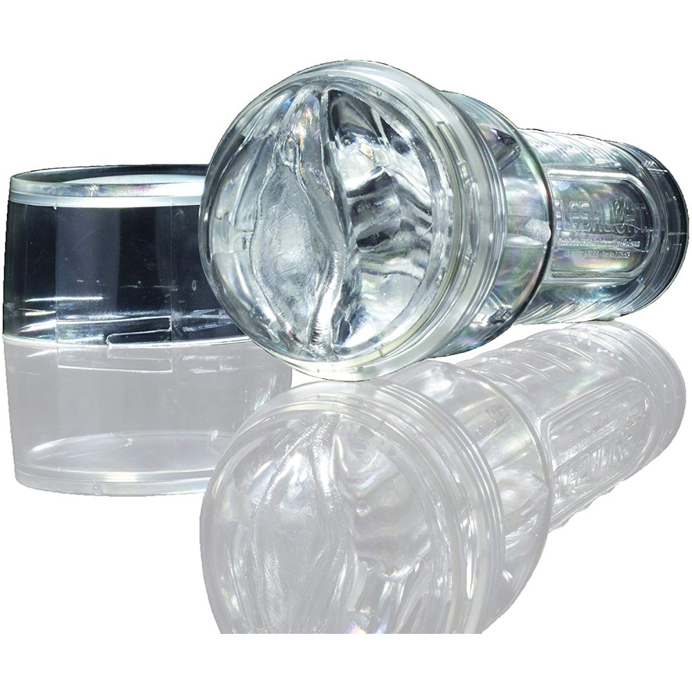 Секс игрушки - Мастурбатор вагина в колбе, киберкожа Fleshlight Ice Lady Crystal, прозрачный 2