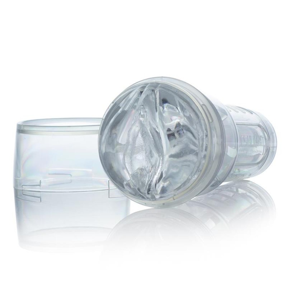 Секс игрушки - Мастурбатор вагина в колбе, киберкожа Fleshlight Ice Lady Crystal, прозрачный