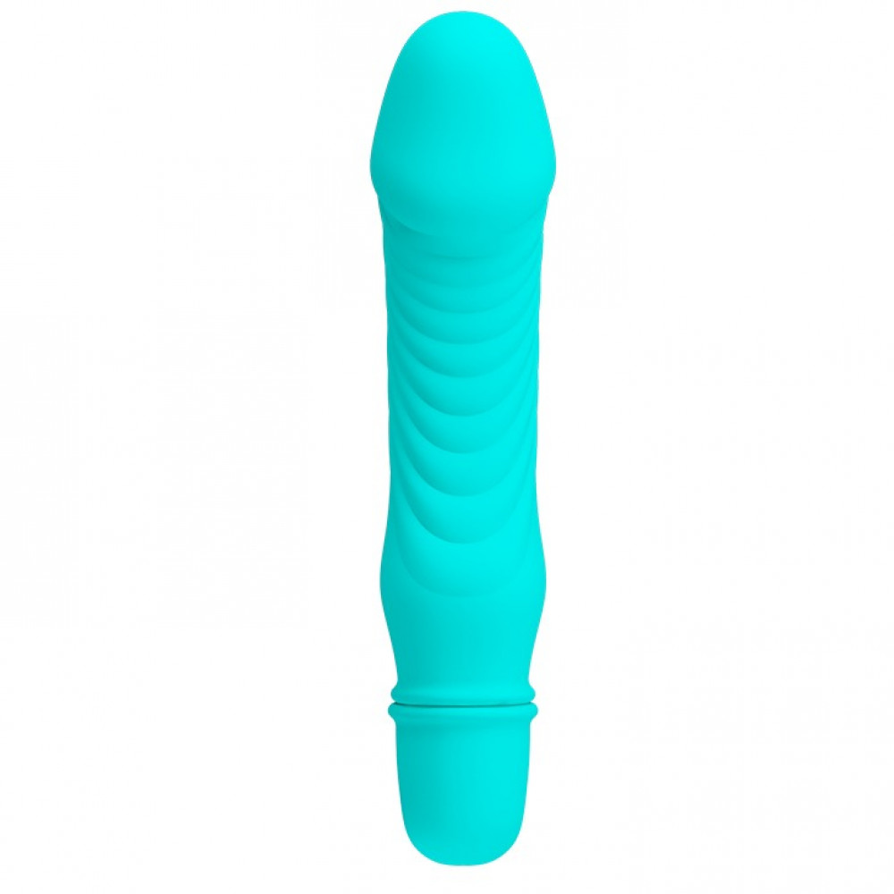 Різне - Міні вібратор реалістичний PRETTY LOVE Stev, блакитний 1