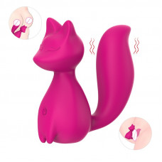 Міні-вібратор кліторальний Every Night Toys Doris у формі лисиці рожевий, 10 режимів вібрації