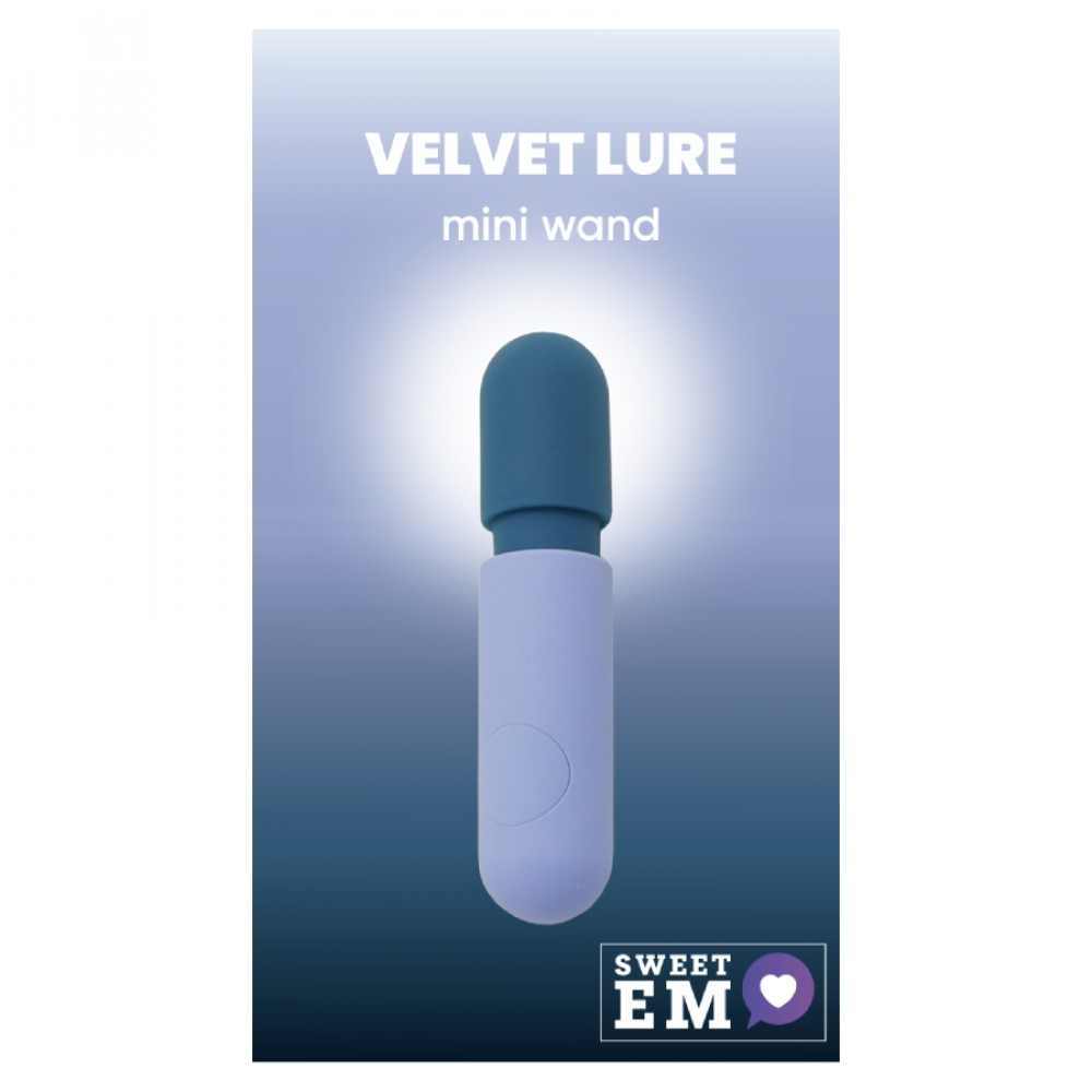 Для LGBTQ+ - Міні-вібратор мікрофон Sweet Em, 10 режимів, синій, 11.8 х 2.6 см