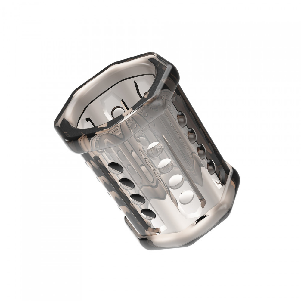 Эрекционные кольца без вибрации - Насадка на пенис Pretty Love стимулирующая, прозрачная, 5.5 х 3.2 см 5