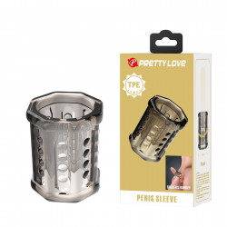 Насадка на пенис Pretty Love стимулирующая, прозрачная, 5.5 х 3.2 см
