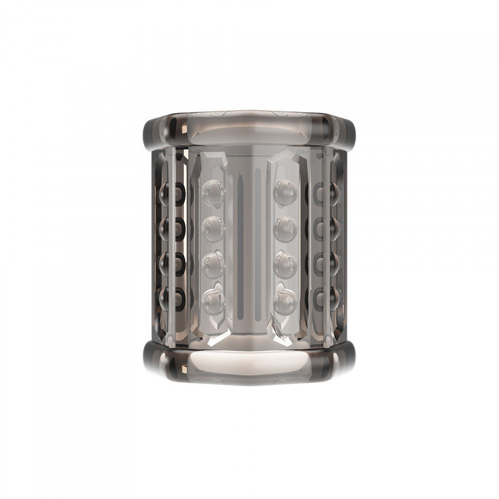 Эрекционные кольца без вибрации - Насадка на пенис Pretty Love стимулирующая, прозрачная, 5.5 х 3.2 см 1