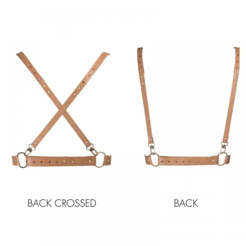 Різне - Портупея на груди MAZE Bijoux Indiscrets бежева, OS 3