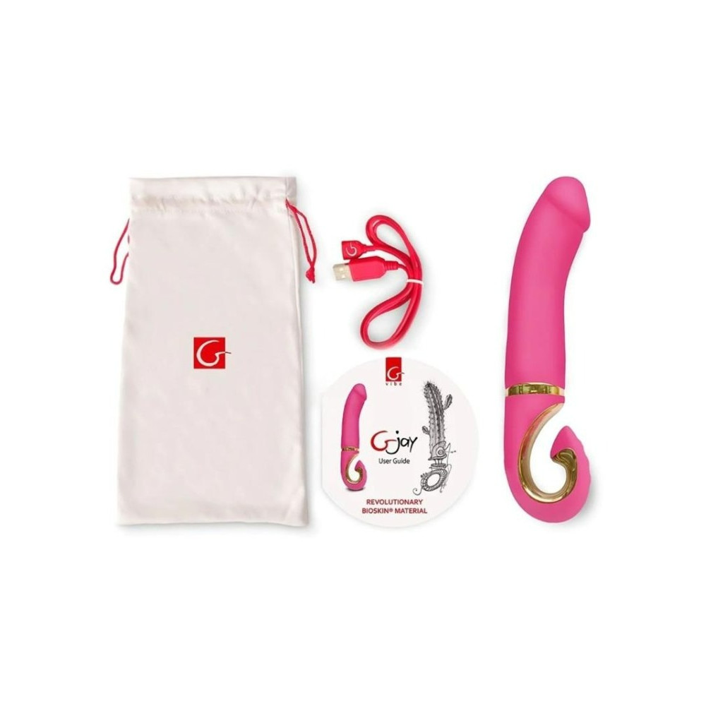 Різне - Вібратор нереалістичний Gjay Gvibe, рожевий, 22 см х 3.7 см 4