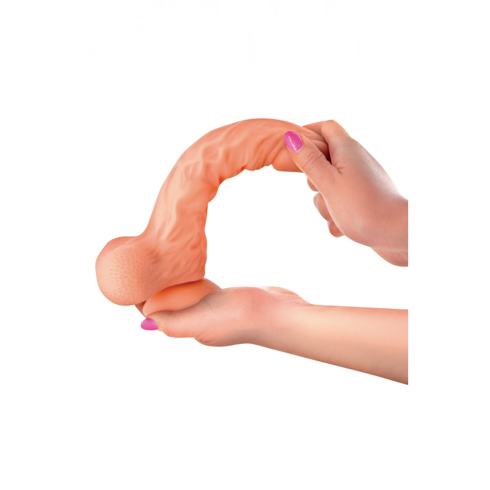 Фалоімітатор - Фалоімітатор із рухомою крайньою плоттю Real Body — Real Brad, діаметр 4 см, TPE 12