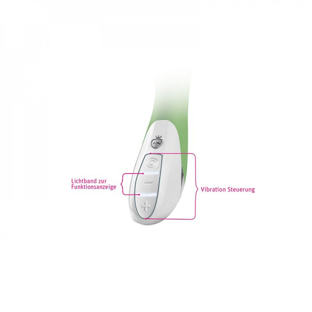 Классический вибратор - Мощный вибратор Mystim Sassy Simon Green с двумя моторами и стимулирующим рельефом 4