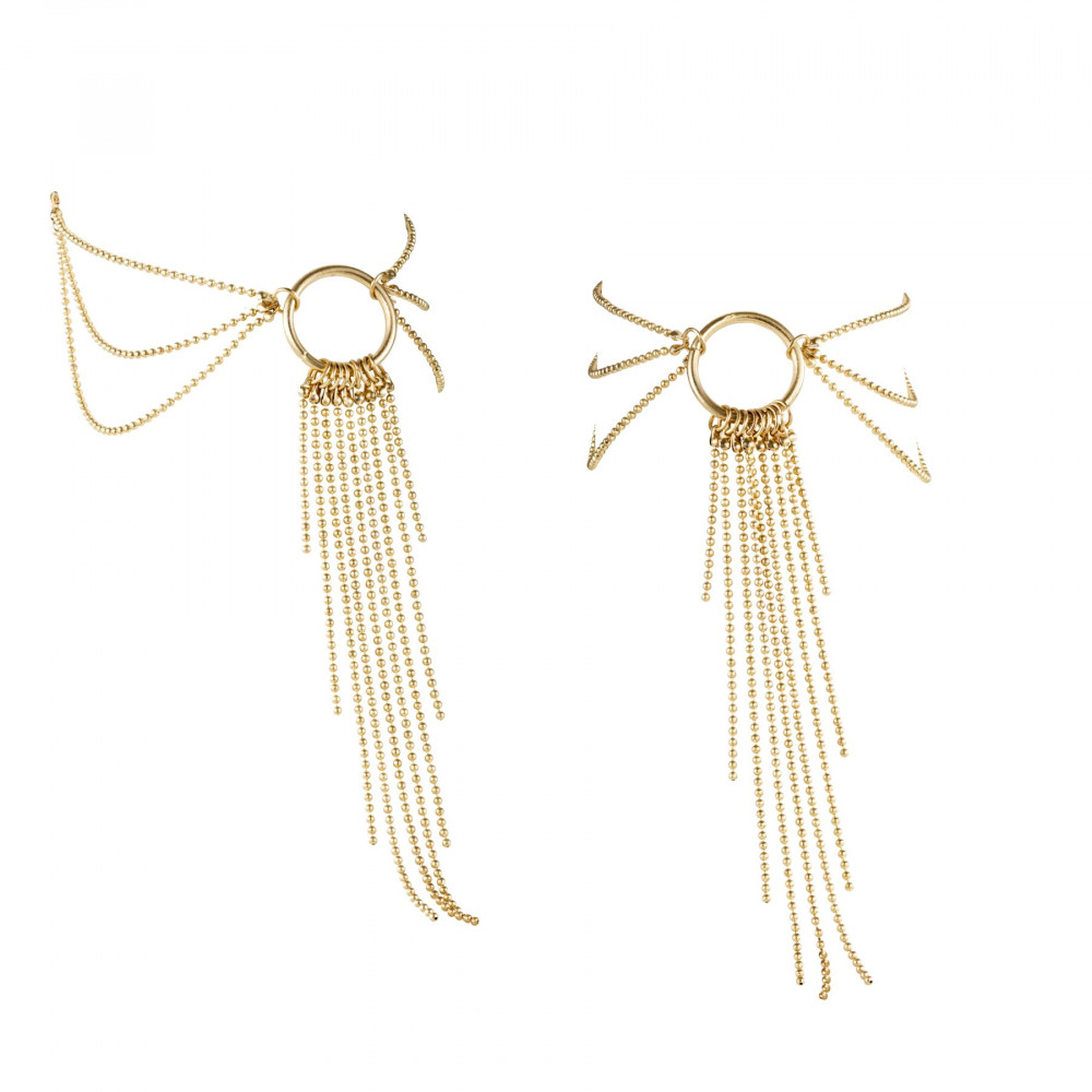 Интимные украшения - Браслеты для ног Bijoux Indiscrets Magnifique Feet Chain — Gold 