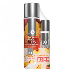 Комплект System JO GWP — Peaches & Cream — Peachy Lips 120 мл & H2O Vanilla 30 мл