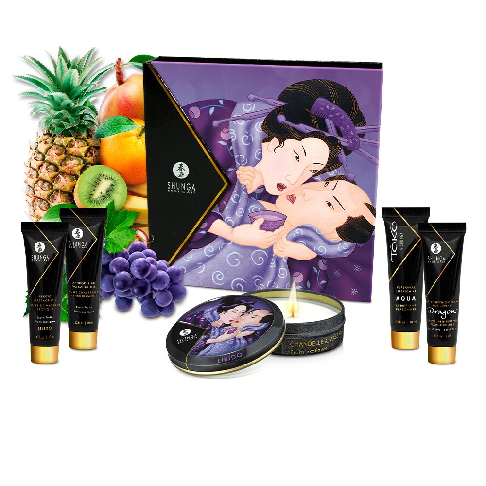Подарочные наборы - Подарочный набор Shunga Geishas Secrets – Exotic Fruits для шикарной ночи вдвоем 2