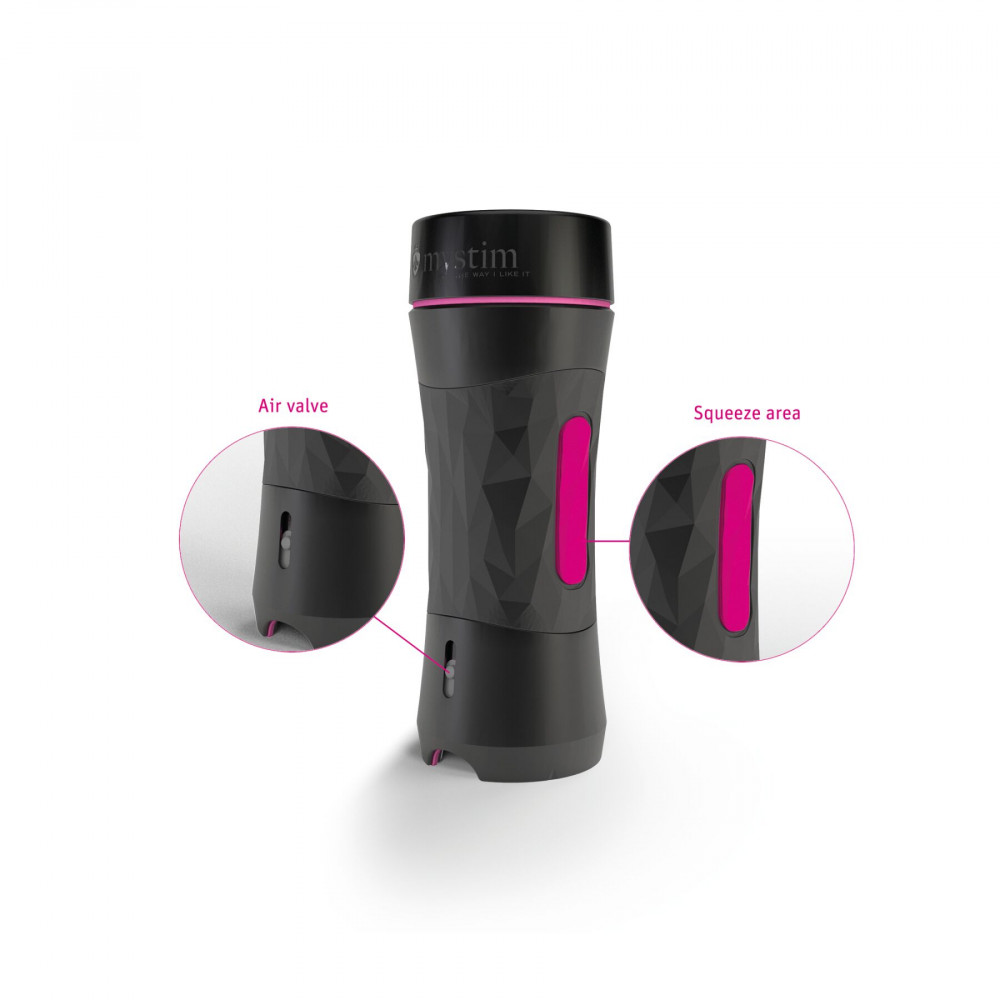 Мастурбаторы без вибрации - Мастурбатор-вагина Mystim O(h) PUSH ME Vagina, можно сжимать и регулировать вакуум 2