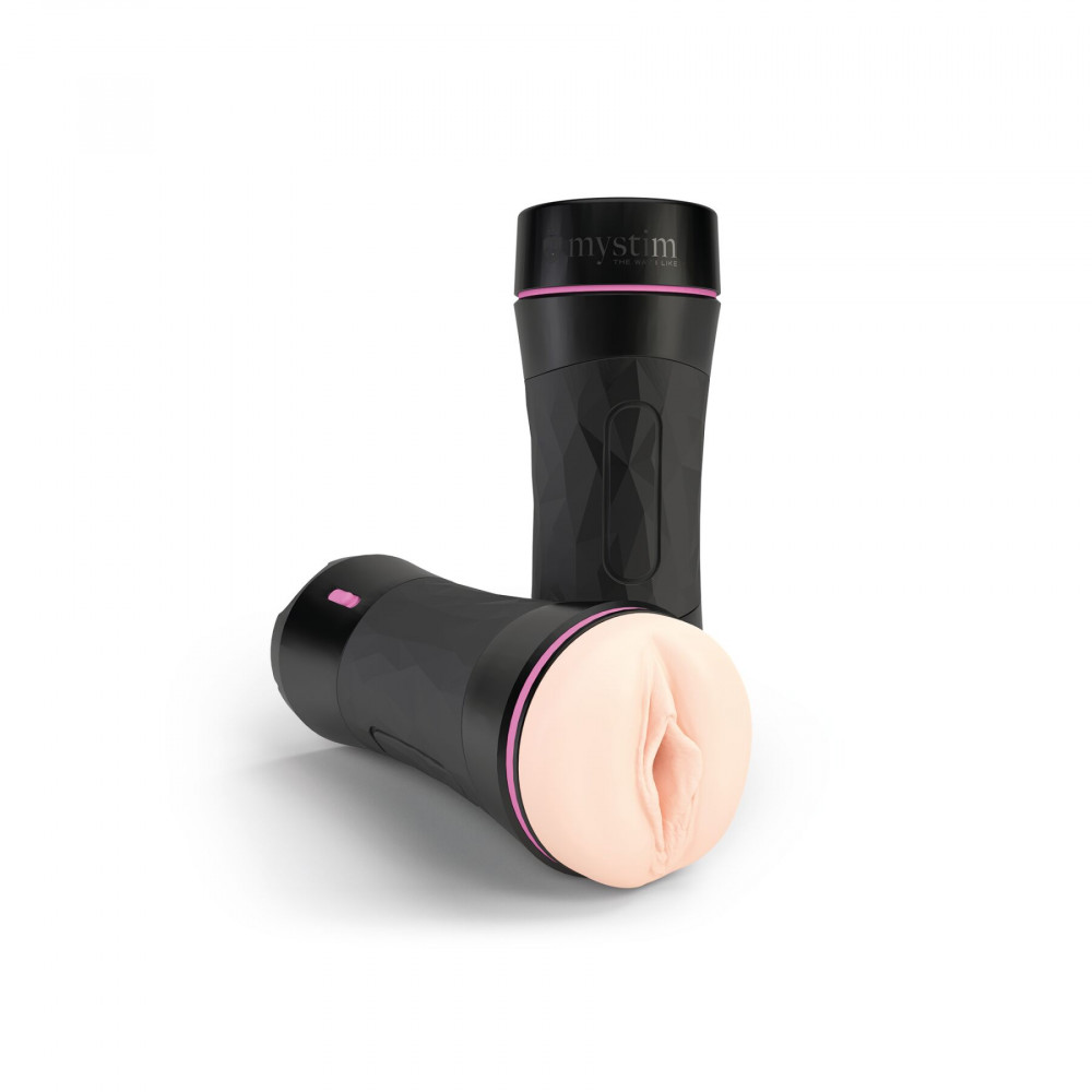 Мастурбаторы без вибрации - Мастурбатор-вагина Mystim O(h) PUSH ME Vagina, можно сжимать и регулировать вакуум 1