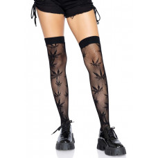 Чулки Leg Avenue 420 Net thigh highs Black