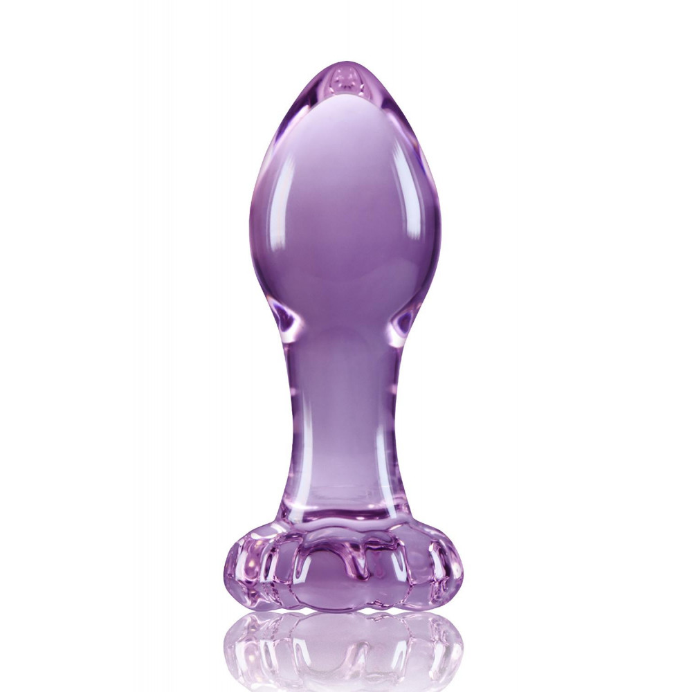 Анальная пробка - Стеклянная пробка NS Novelties CRYSTAL FLOWER PURPLE