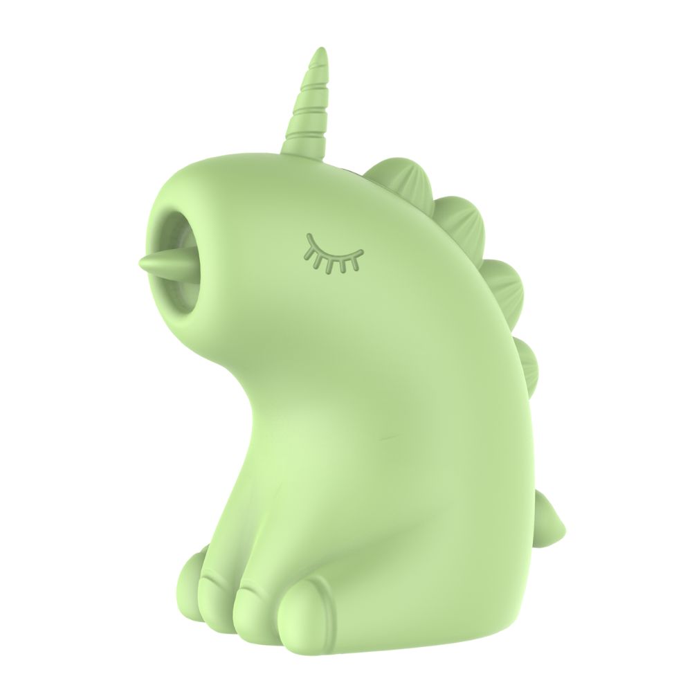 Різне - Стимулятор клітора з язичком UNIVIBE Єдиноріг, 10 режимів, зелений 7