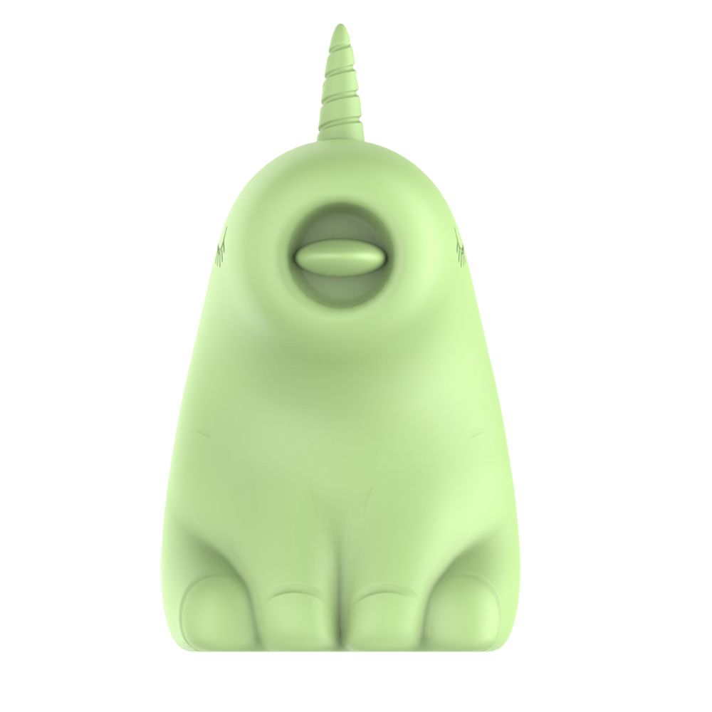 Різне - Стимулятор клітора з язичком UNIVIBE Єдиноріг, 10 режимів, зелений 2