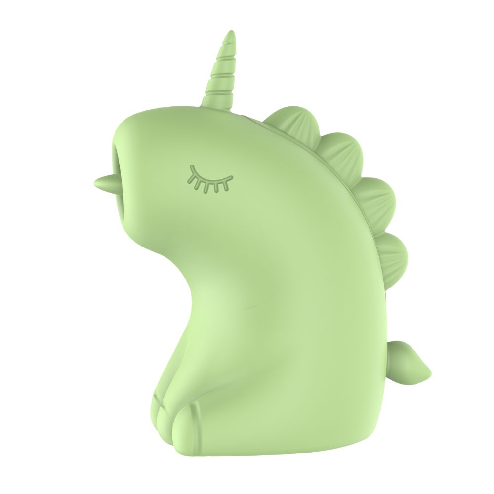 Різне - Стимулятор клітора з язичком UNIVIBE Єдиноріг, 10 режимів, зелений 6