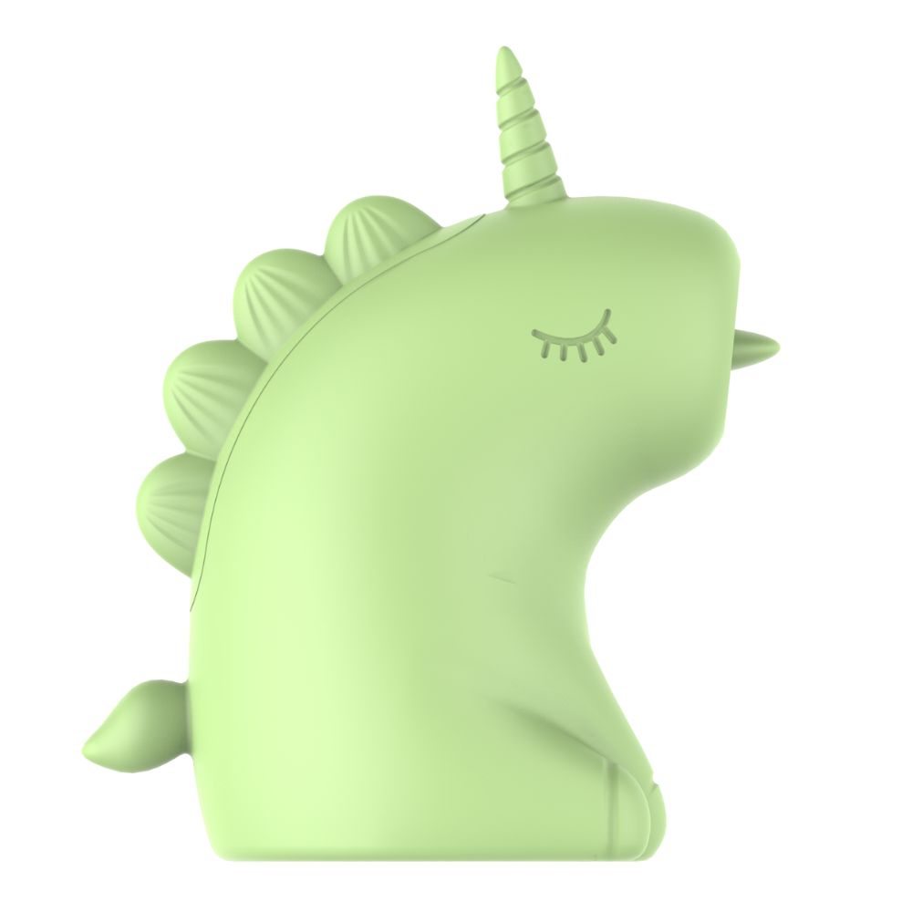 Різне - Стимулятор клітора з язичком UNIVIBE Єдиноріг, 10 режимів, зелений 8