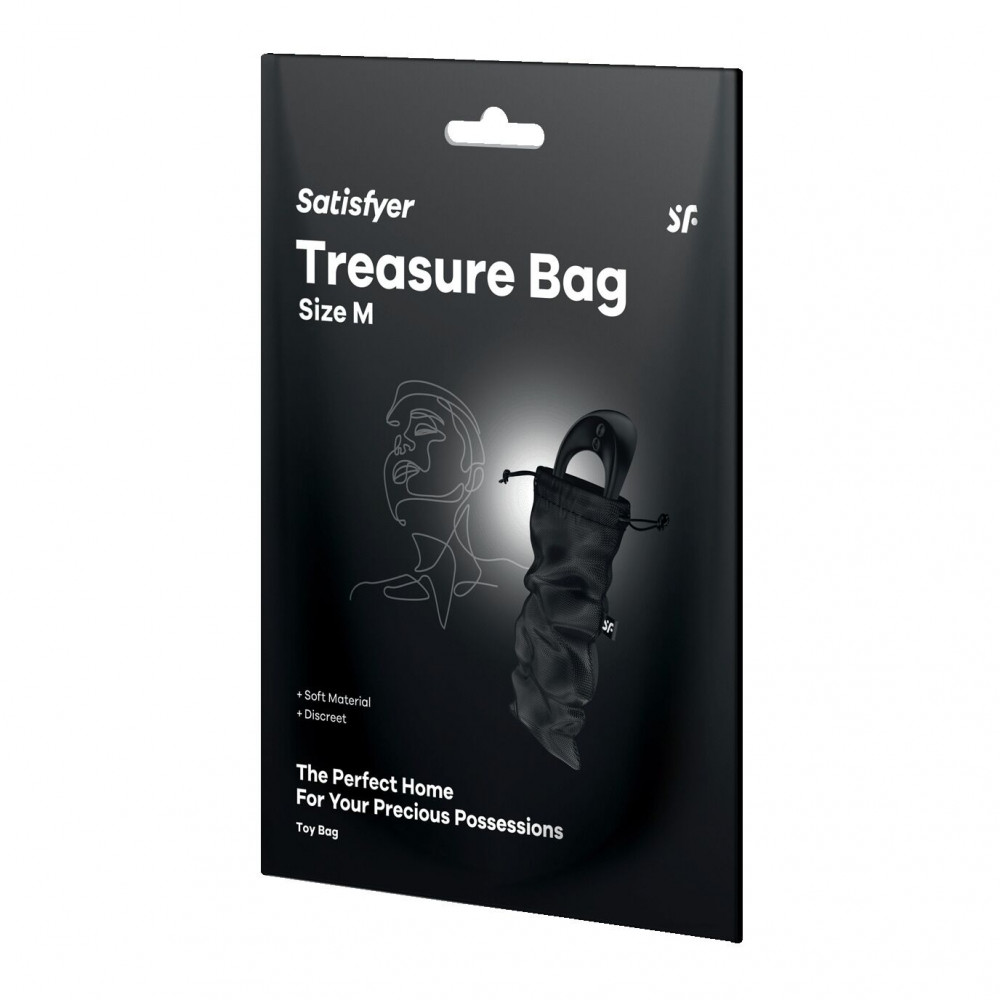  - Мешочек для хранения игрушек Satisfyer Treasure Bag M Black 2