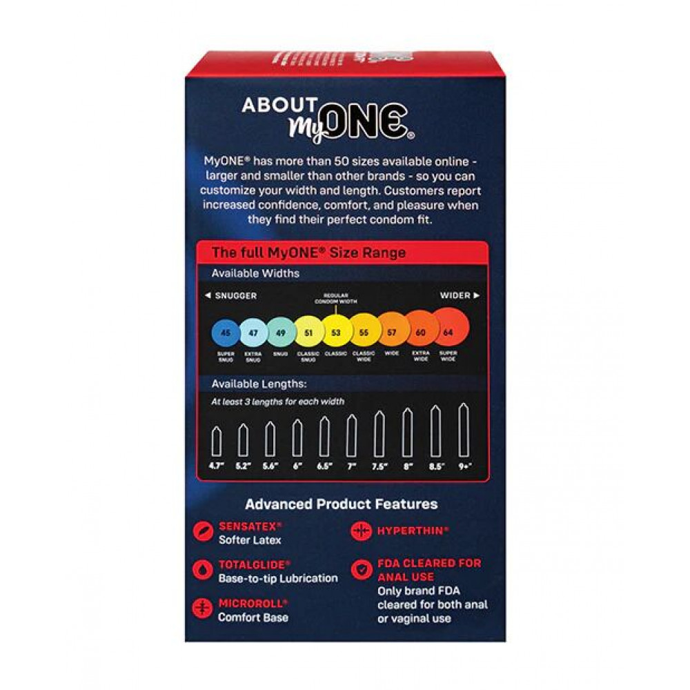Презервативы - Презервативы MyONE Super Wide & Long 10 шт, картонная коробка 1
