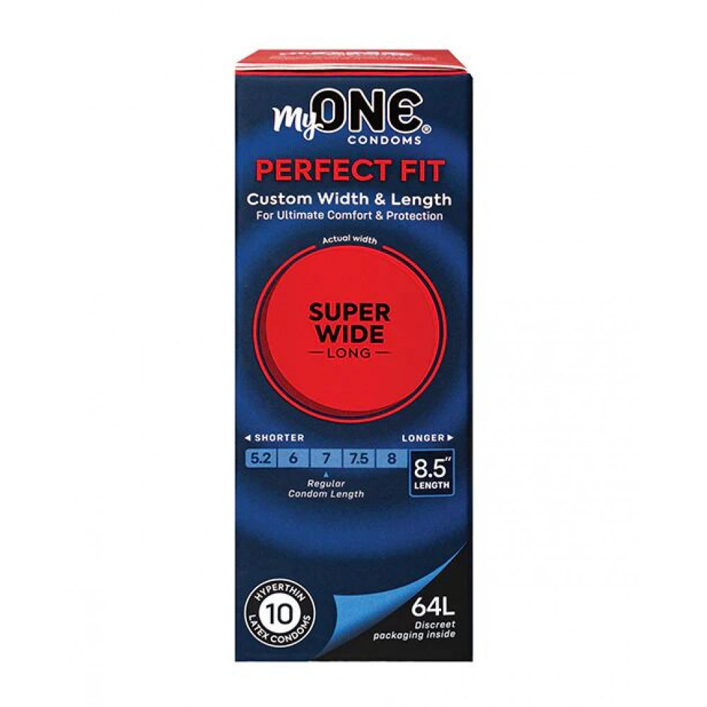 Презервативы - Презервативы MyONE Super Wide & Long 10 шт, картонная коробка