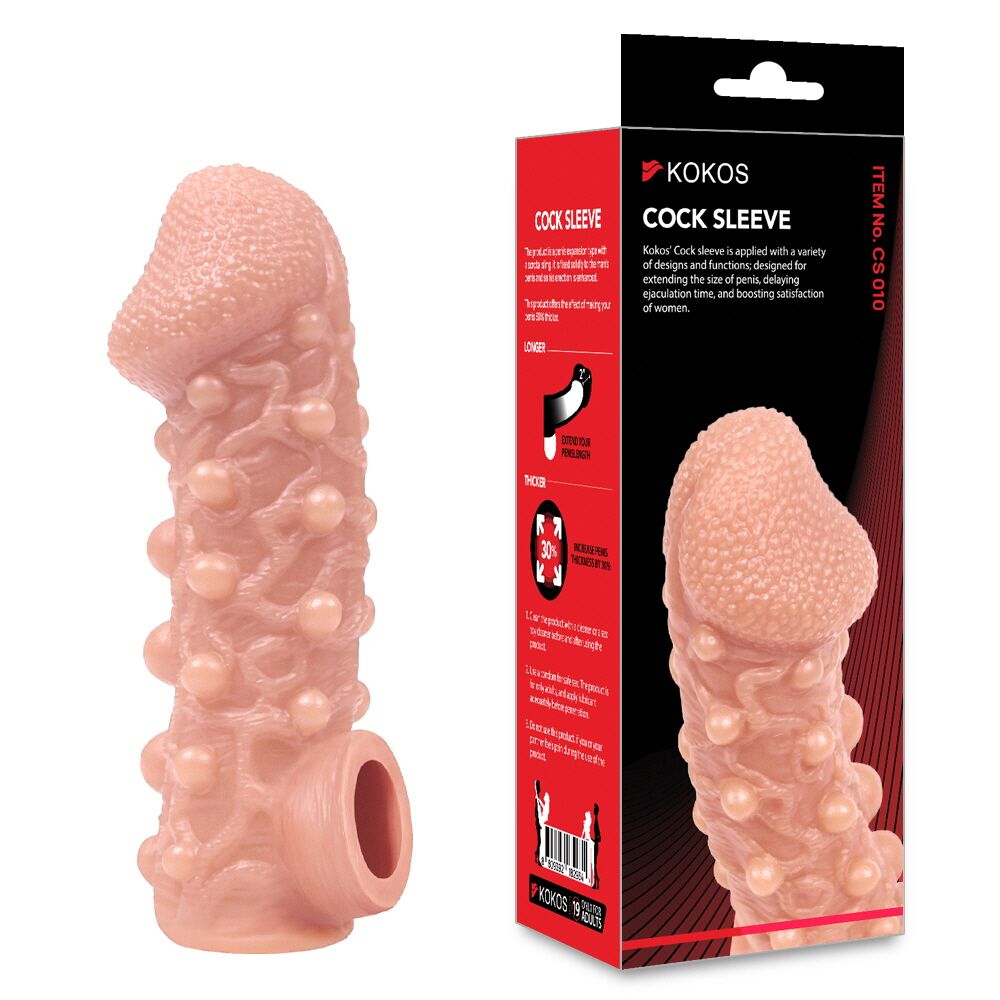 Эрекционные кольца без вибрации - Насадка на член Kokos Cock Sleeve CS 010 M 2